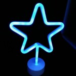 LED Neon-Licht Stern  Weiß, Höhe ca. 30cm,...