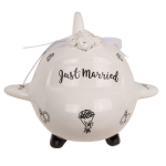OOTB Spardose Flugzeug Just Married