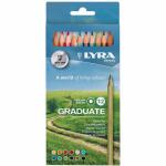 Farbstifte Graduate  12er, 12 Farben, sechskant,...