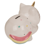 OOTB Spardose mit Schloss Unicorn Cat ca. 17 x 12 cm