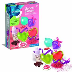 Galileo Lab Lippen-Balsam  Experimentierkasten, Inhalt: Schokoladen-Aroma, roter Farbstoff, Emolliens,, Spatel, vorgestanzte Behälter, bebilderte Anleitung, ab 8, Jahren,, Clementoni