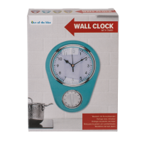 Wanduhr, Kitchen mit Kurzzeitwecker, ca. 22,5 cm,