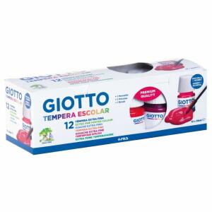 Schulmalfarben GIOTTO  12x25ml 12 Farben, GIOTTO
