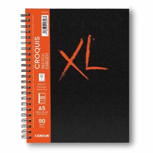 Skizzenbuch Canson A5 XL  Croquis 90g 100 Blatt, Spiralbindung, Hochformat, CANSON
