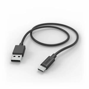 Ladekabel USB-A USB-C  1m schwarz, HAMA