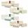 Geschenkboxen-Set Pastel  Colors 5er sortiert, rechteckig, 4 verschiedene Ausführungen,, Heku