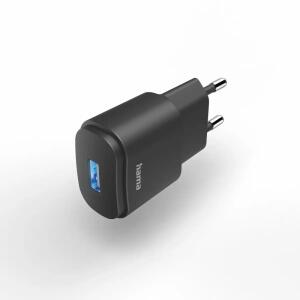 Ladegerät mit USB-A  Buchse 6W schwarz, HAMA