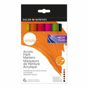 Acryl-Marker simply  Pastell X6 6er, 6 Farben, DALER ROWNEY