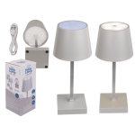 OOTB Graue Tisch-Lampe mit LED