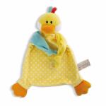 NICI Schmusetuch Ente  25x25cm, mit Beißring und...