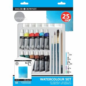 Aquarell-Set simply  25teilig, DALER ROWNEY