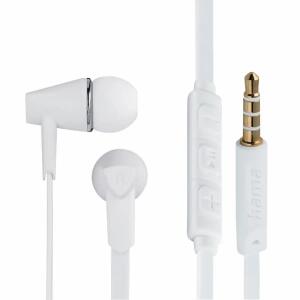 Kopfhörer Joy In-Ear  Mikrofon Flachbandkabel, HAMA