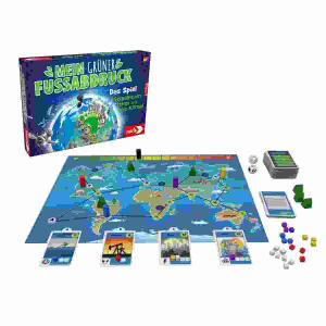 Brettspiel Mein grüner  Fußabdruck, Gemeinsam retten wir das Klima!, für 1-4 Spieler, Spielzeit 30 Minuten, ab 8 Jahren,, SIMBA