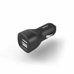 Ladegerät Auto  2x USB-A-Buchse, 12W, schwarz,, HAMA