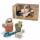 Pflanz-Set in Geschenkbox  aus Bio Zuckerrohr, 7-teiliges Set aus Kunststoff,, Inhalt: Gießkanne, Schaufel, Harke, Blumentöpfe, Pflöcke,, ab 24 Monaten,, dantoy