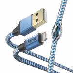 Ladekabel Reflective  USB-A Lightning, 1,5m, Nylon,...