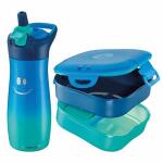 Pausenset Concept Kids  blau Lunchbox und Flasche,...