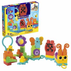 MEGA Bloks Rollspaß  Raupenzug, mit 8 sensorischen Elementen,, ab 12 Monaten,, Mattel