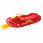 Lenkschlitten rot  95cm, breite Sitzfläche, Lenkrad...