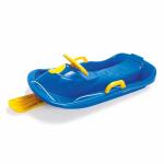 Lenkschlitten blau  95cm, breite Sitzfläche, Lenkrad...