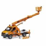 bruder MB Sprinter  Arbeitsbühne 1:16, mit Licht und...