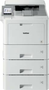 Farblaserdrucker HL-L9470CDNTT, 4 separate Toner, 1x 520 Blatt und 2x 500 Blatt Papierkassette, 100 Blatt Multifunktionszufuhr, Auflösung bis zu 2400 x 600 dpi, LAN, USB 2.0 Hi-Speed Schnittstelle