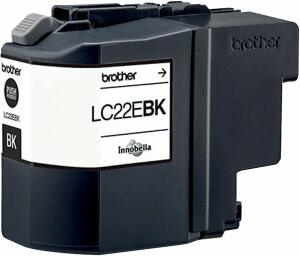 Tintenpatrone für Brother Drucker LC-22EBK,schwarz, 2.400 Seiten