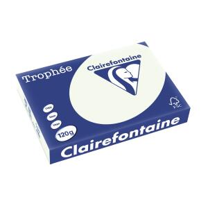 Trophee farbiges Papier, DIN A4, 120g/qm, lindgrün, 250 Blatt, VE = 1 Packung = 250 Blatt