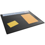 Durable Schreibunterlage 65x50cm sw PP Vollsichtplatte...