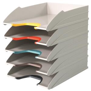 Durable Briefablageschale C4 h.gr 5St Varicolor Mix stapelbar