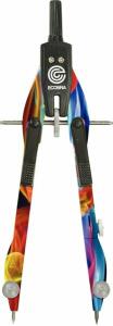 Schnellverstell-Zirkel New Master Airbrush-Style, Druckhebelsystem, Feineinstellung über Mitteltriebschraube, 2 Kniegelenke, Zirkellänge: 165 mm, bis Ø 330 mm, Zink-Druckguss
