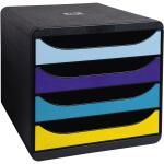 Exacompta Schubladenbox Bee Blue, 4 Fächer,...
