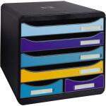 Exacompta Schubladenbox Bee Blue, 6 Fächer,...