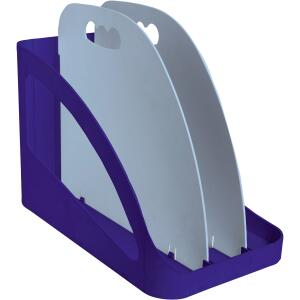 Exacompta Flexbox Bee Blue DIN A4+, marine/hellblau, 3 Fächer, für Büroutensilien