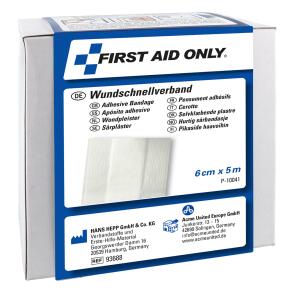 Wundschnellverband, Wundauflage 2,5 cm, weiß, 5m x 6 cm