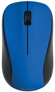 Optische 3-Tasten-Funkmaus MW-300 V2, blau, geräuschlos, mit USB-Empfänger, für Rechts-und Linkshänder, Scrollrad, inkl. 2 x AAA Batterien