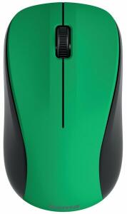 Optische 3-Tasten-Funkmaus MW-300 V2, grün, geräuschlos, mit USB-Empfänger, für Rechts-und Linkshänder, Scrollrad, inkl. 2 x AAA Batterien