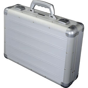 Laptopkoffer Venture, Aluminium, silber, Außenmaße: ca. 35,5 x 45,5 x 13,5 cm