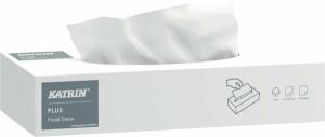 Kosmetiktücher Plus facial, 2-lagig, 100 Blatt, hochweiß, 1 Packung = 100 Tücher