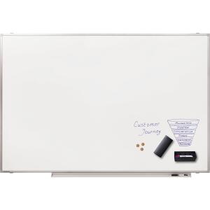 Whiteboard Professional weiß, 1.000 x 750 mm, Aluminiumrahmen, trocken abwischbar