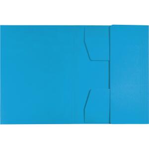 Jurismappe Recycle, A4, blau, 3 Klappen, Karton 430 g/qm