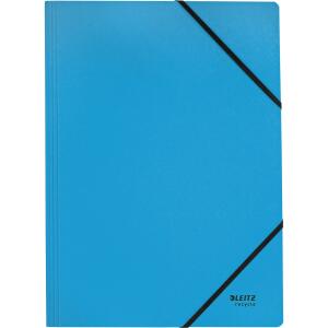 Eckspanner Recycle, A4, blau, Gummizugband, Karton 430 g/qm