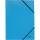 Eckspanner Recycle, A4, blau, Gummizugband, Karton 430 g/qm