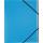 Ordnungsmappe Recycle, DIN A4, 12 Fächer, blau, aus 430 g/qm Karton,