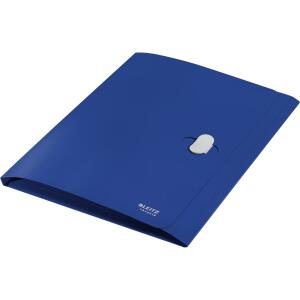 Dokumentenmappe Recycle, A4, blau, blickdicht, Sicherheitsverschluss
