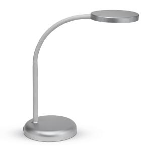 LED-Tischleuchte MAULjoy silber, matte Oberfläche, warmweiß, EEK: D, Lebensdauer: 15.000 h, Schalter am Leuchtenkopf