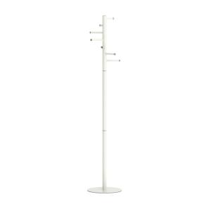 Garderobenständer MAULcaurus, weiß matt, 7 verschraubte Metallstangen, Fuß 35 cm Ø mit 5 Filzpads, fester Stand