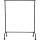 Reihengarderobe MAULlimbo, 126 cm, mattschwarz, 30 kg belastbar, ausziebahre Seitenarme (auf 195 cm), 4 Doppellenkrollen
