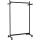 Reihengarderobe MAULsamba, 100 cm, schwarz, 40 kg belastbar, 4 Doppellenkrollen, 2 feststellbar