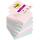 Haftnotiz Super Sticky Z-Note, 76 x 76 mm, 6 x 90 Blatt, 6 Block, Soulful Collection: je 2 Block rosa, flieder, mint